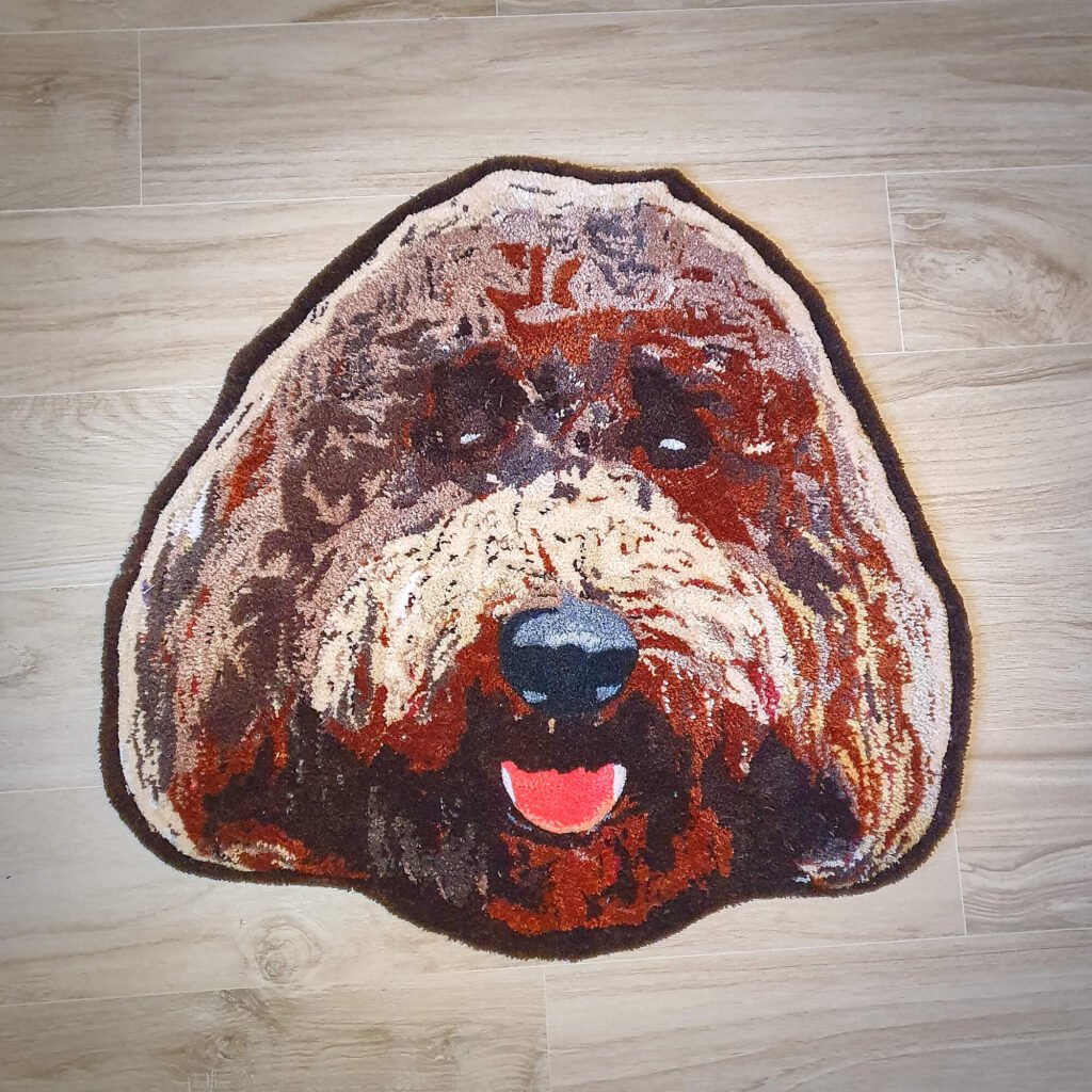ALFOMBRA retrato mascota perro rug pet portrait