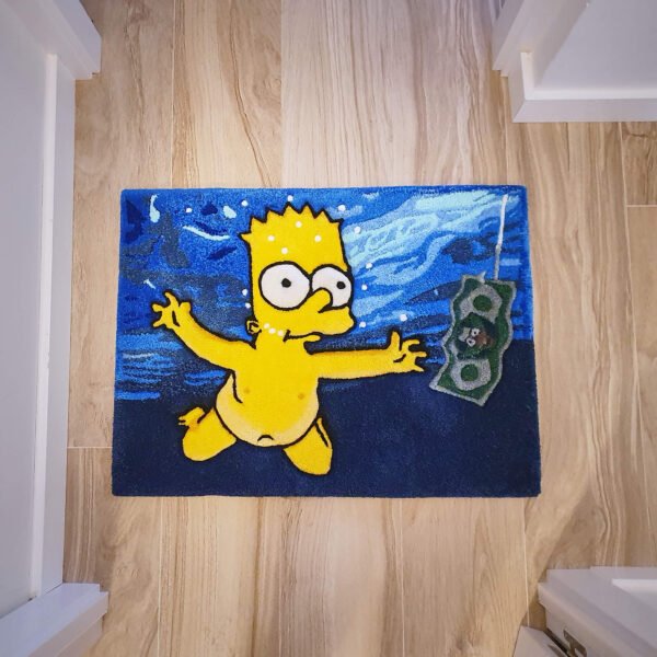 alfombra bart simpson nirvana rug