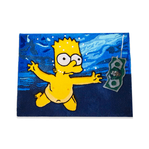 Alfombra Bart Simpsons Nirvana