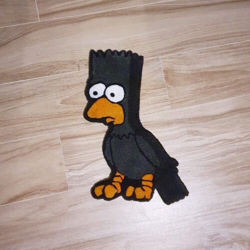 alfombra bart simpsons el cuervo the raven rug