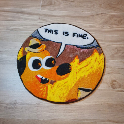 Alfombra This is Fine - Imagen 7
