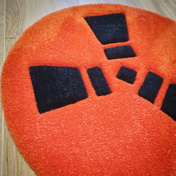 rust logo videojuego alfombra rug