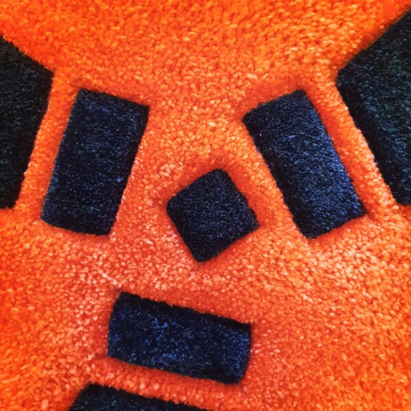 rust logo videojuego alfombra rug