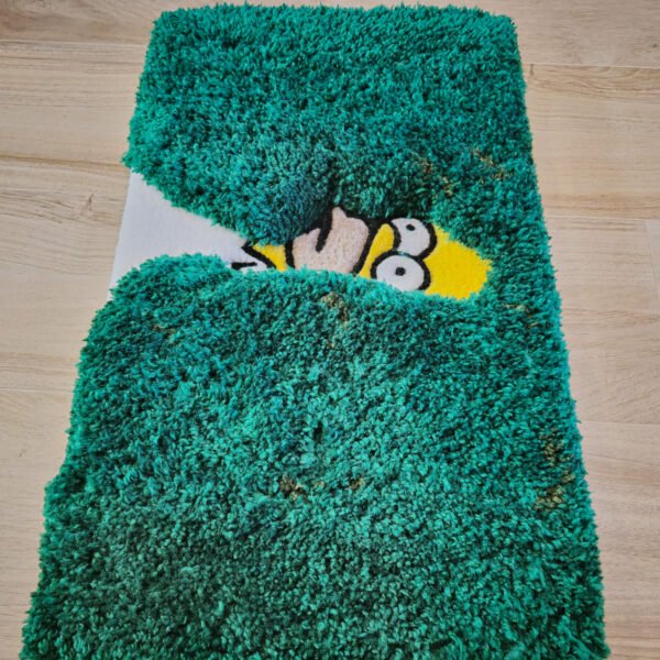 alfombra homer simpsons arbustos 3d