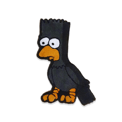 alfombra bart simpsons el cuervo the raven rug