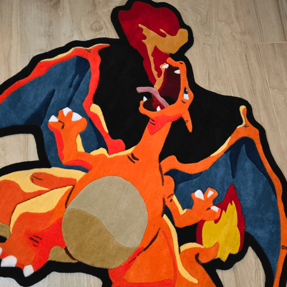 alfombra pokemon charizard rug