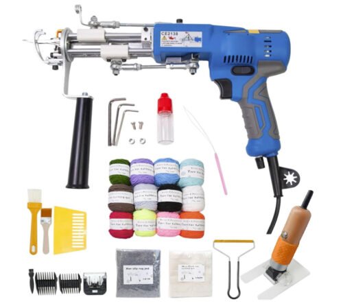 Kit Inicio Tufting – Pistola, Recortadora, Tejidos, Lana y Accesorios