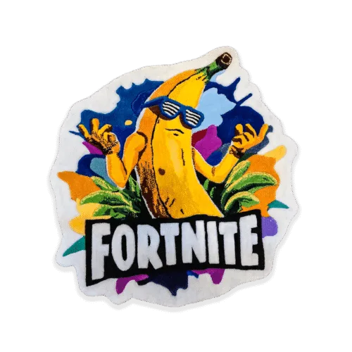 Alfombra personalizada Fortnite Peely con gafas, hecha a mano