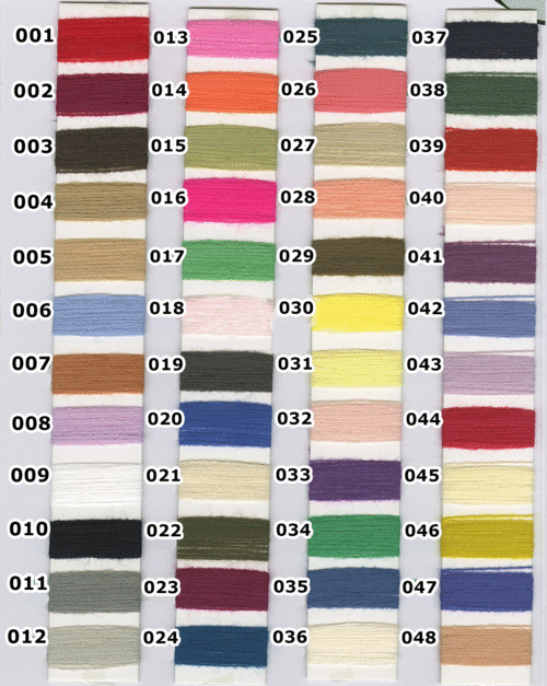 Ovillos de lana acrílica para tufting 480 colores españa
