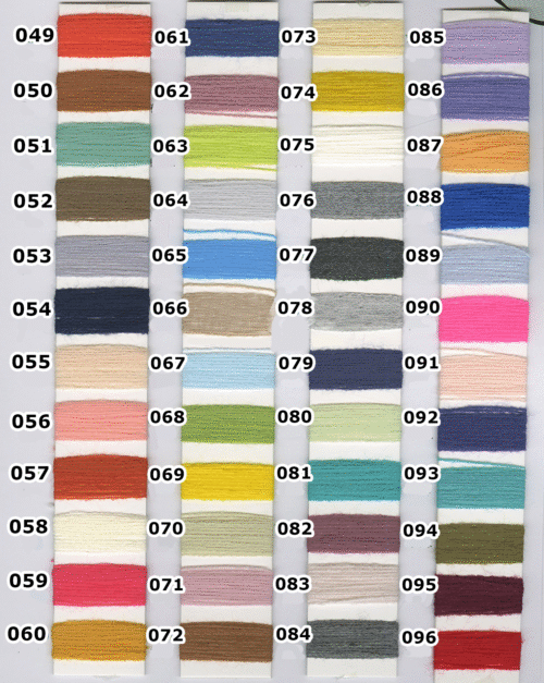 Ovillos de lana acrílica para tufting 480 colores españa