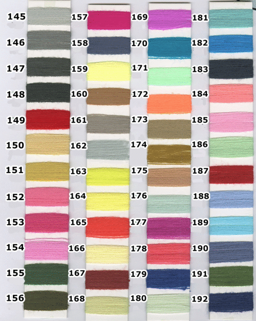 Ovillos de lana acrílica para tufting 480 colores españa