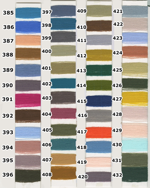 Ovillos de lana acrílica para tufting 480 colores españa