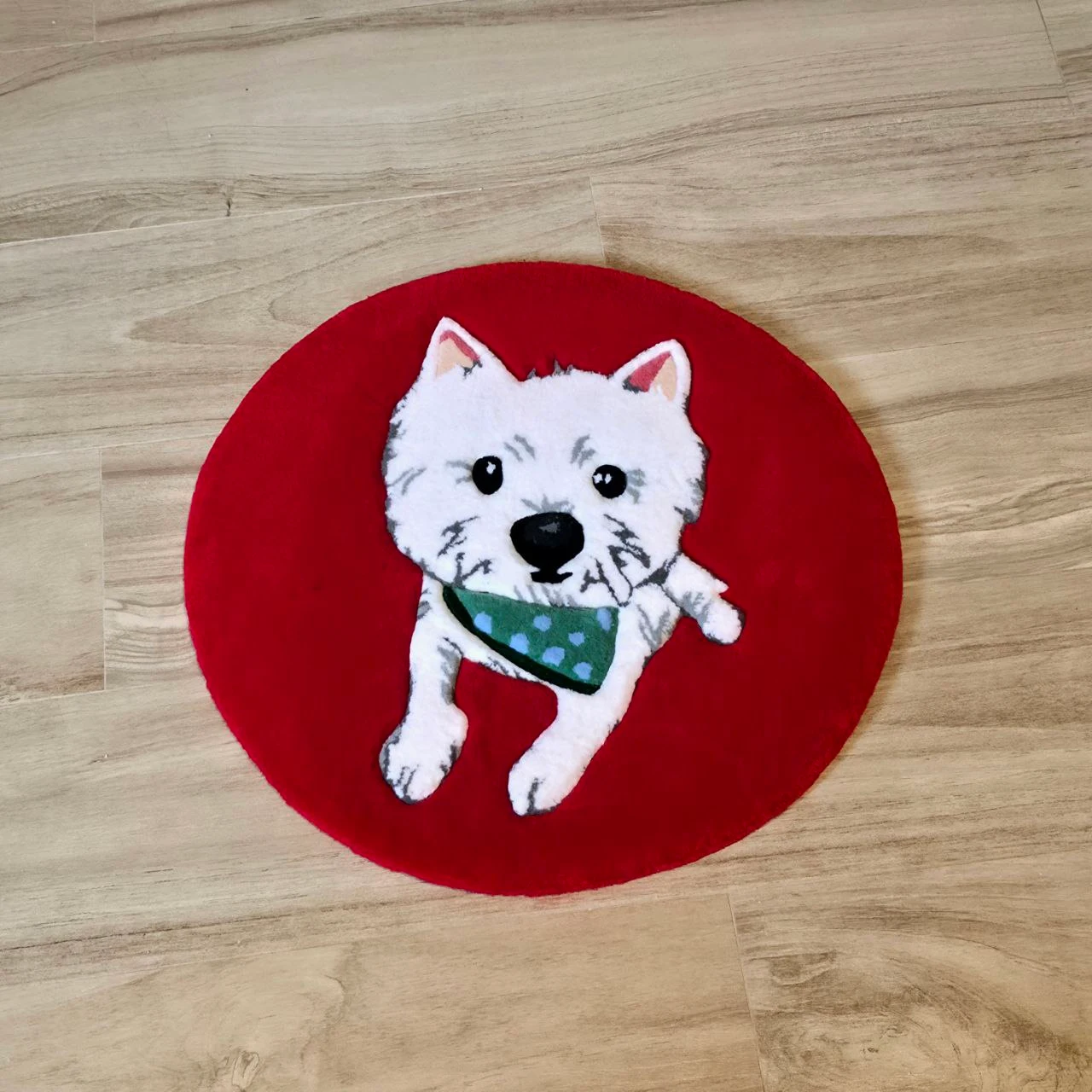 Alfombra retrato perro estilo animado