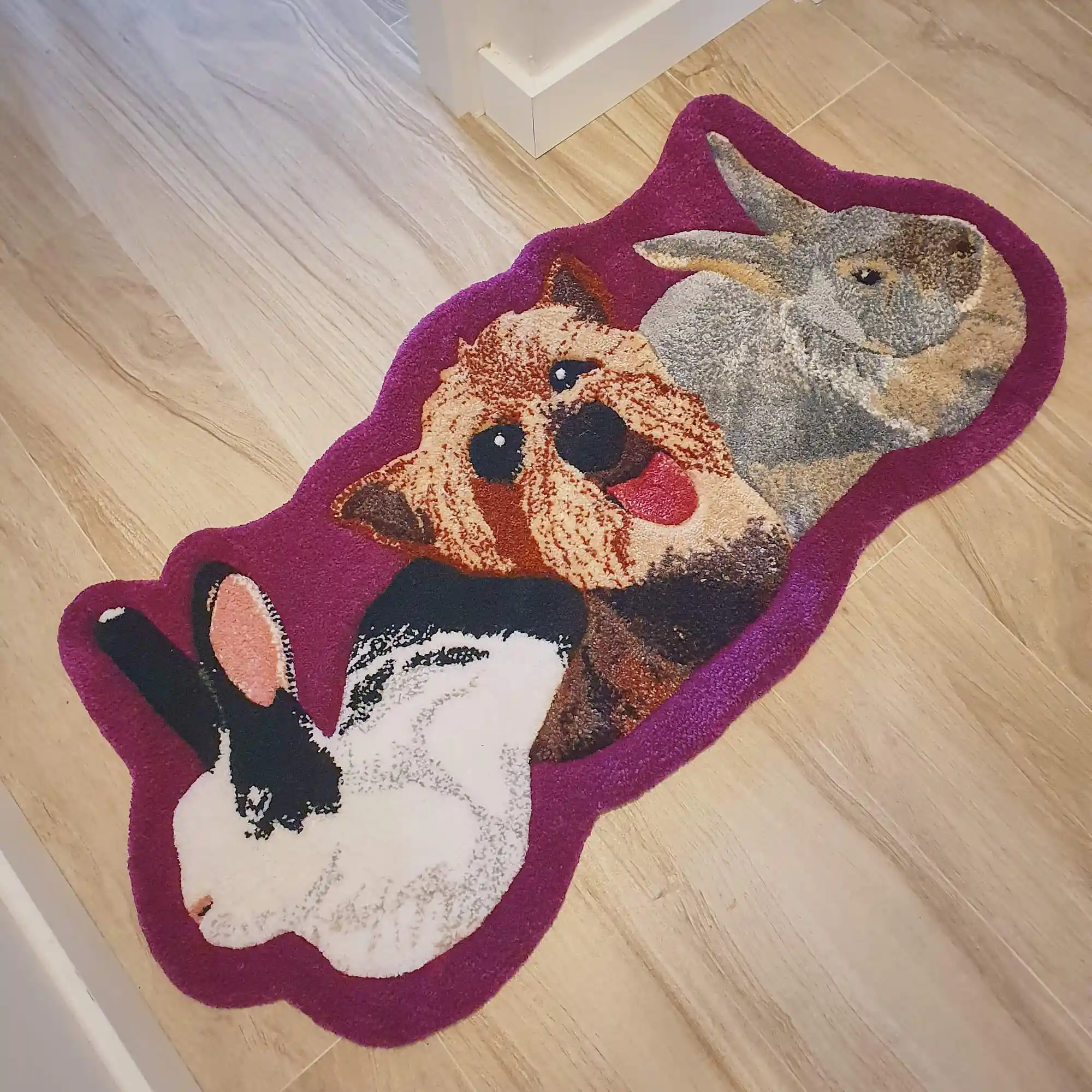 Alfombra tufting retrato mascota